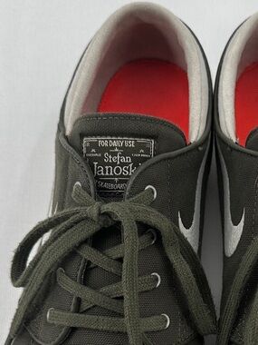Nike SB Zoom Stefan Janoski Canvas Olive Green Skate Shoes Men’s 10 615957-303
